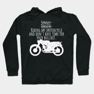 Motorcycle single taken riding Hoodie